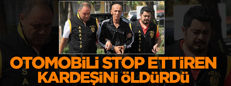Otomobili stop ettirdi diye kardeşini öldürdü