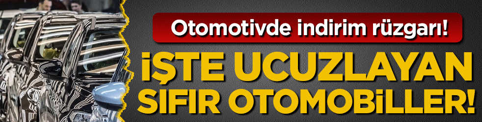 Otomotivde indirim fırtınası: İşte ucuzlayan otomobiller!