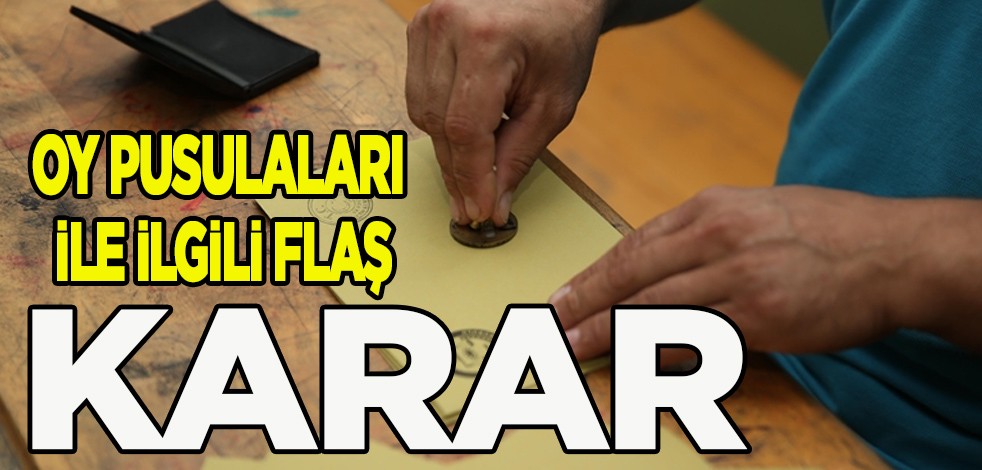 Oy pusulaları ile ilgili flaş beklenmedik karar: 41 bin ağacı kurtaracak!