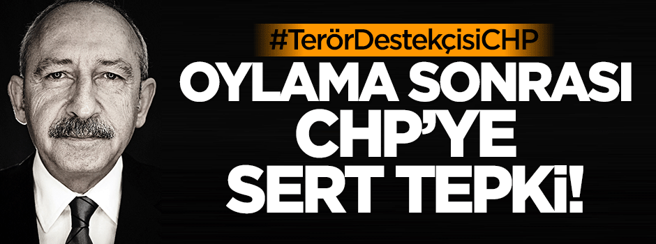 Oylama sonrası CHP'ye sert tepki