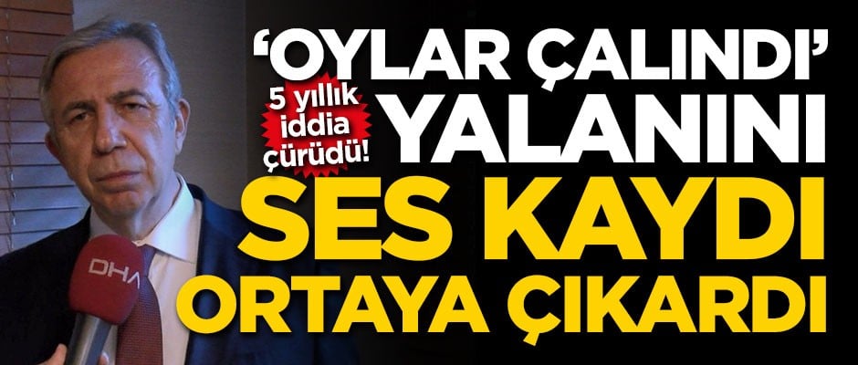 'Oylar çalındı' yalanını ses kaydı ortaya çıkardı! 5 yıllık iddia çürüdü