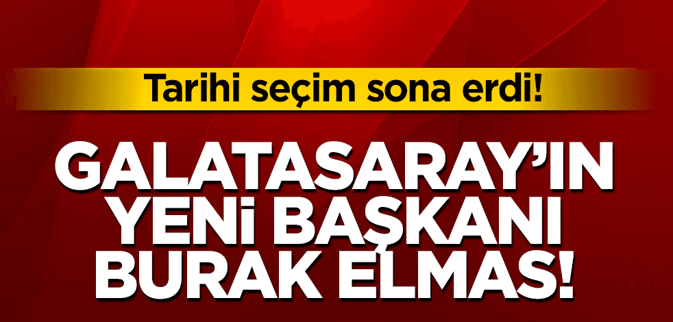 Galatasaray'ın 38. başkanı Burak Elmas oldu!