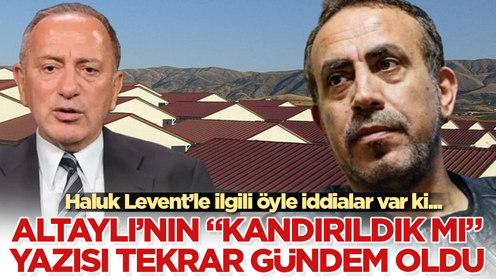 Öyle iddialar var ki... Fatih Altaylı’nın Haluk Levent’le ilgili "kandırıldık mı" yazısı tekrar gündem oldu