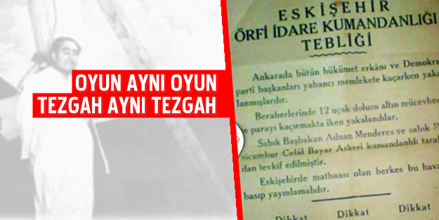 Aynı iftira Menderes'e de atılmıştı