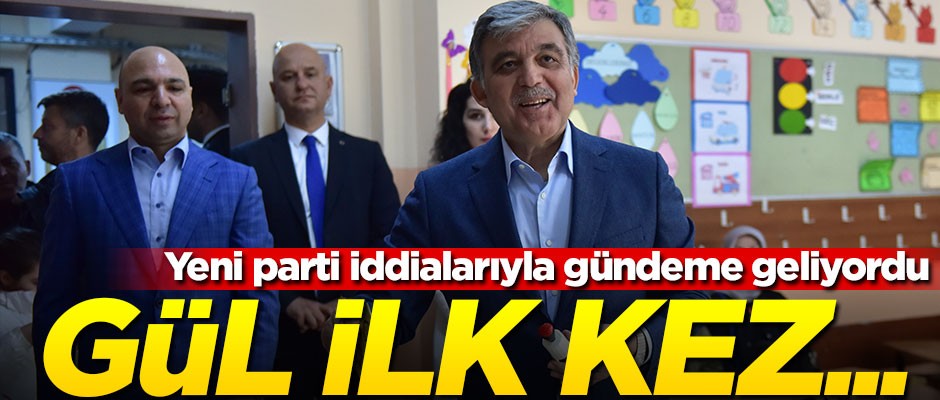 Oyunu kullanan Abdullah Gül, iddiaların ardından ilk kez gazetecilere konuştu