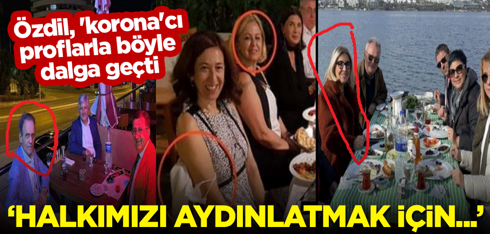 Özdil, 'korona'cı proflarla böyle dalga geçti "Halkımızı aydınlatmak için..."