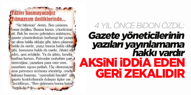 Özdil sonunu 4 yıl önce böyle dile getirmiş