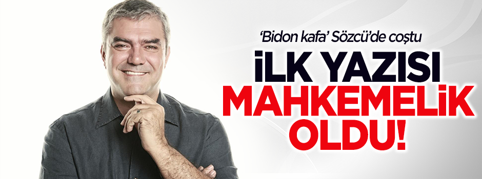 Özdil'in ilk yazısı mahkemelik