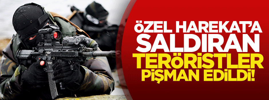 Özel Harekat'a saldıran teröristler vuruldu!