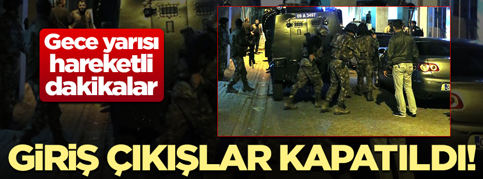 Özel harekattan gece yarısı operasyonu