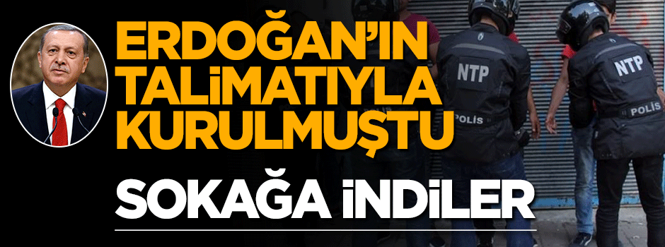 Erdoğan'ın talimatıyla kurulan özel kıyafetli timler sokağa indi