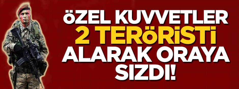 Özel kuvvetler 2 teröristi yanlarına alarak Metina'ya sızdı