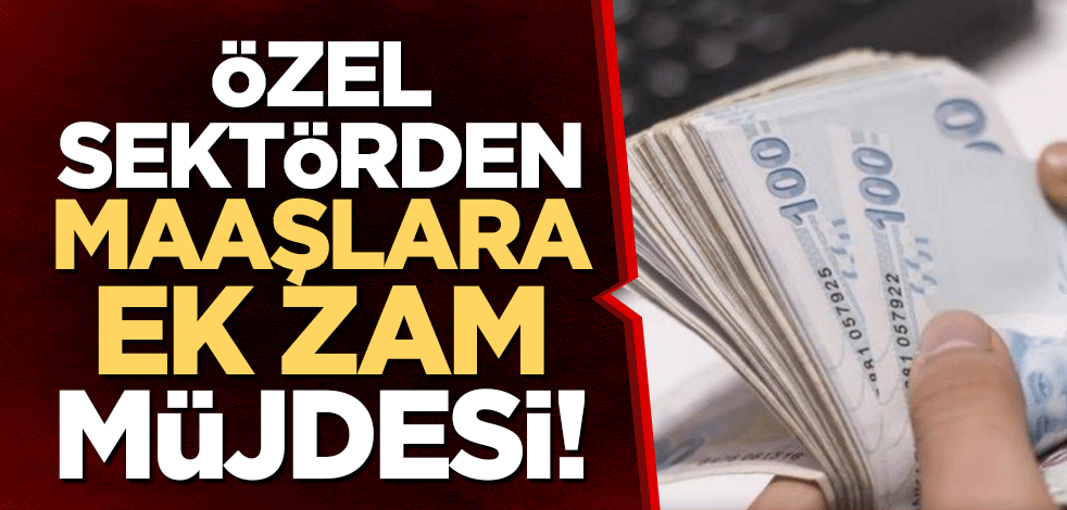 Özel sektörden ''maaşlara ek zam'' müjdesi!