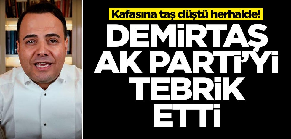 Özgür Demirtaş bu kez 'Çok güzel adım' diyerek AK Parti'yi tebrik etti! Kafasına taş düştü herhalde
