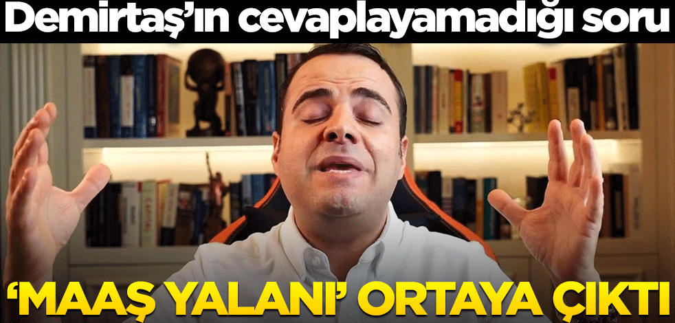 Özgür Demirtaş'ın cevaplayamadığı soru! "Maaş yalanı" ortaya çıktı