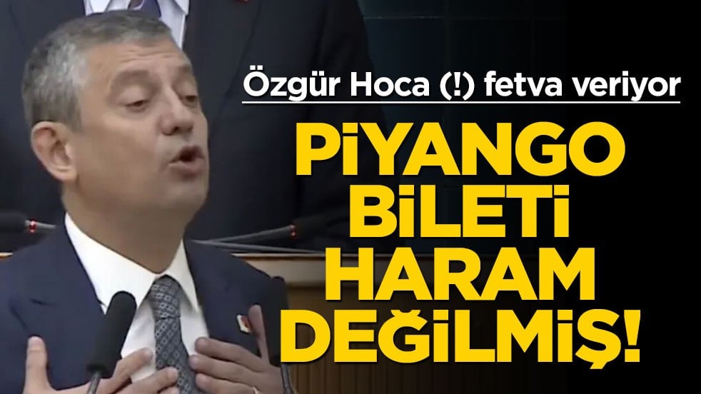 Özgür Hoca (!) fetva veriyor! Piyango bileti kumar değilmiş!