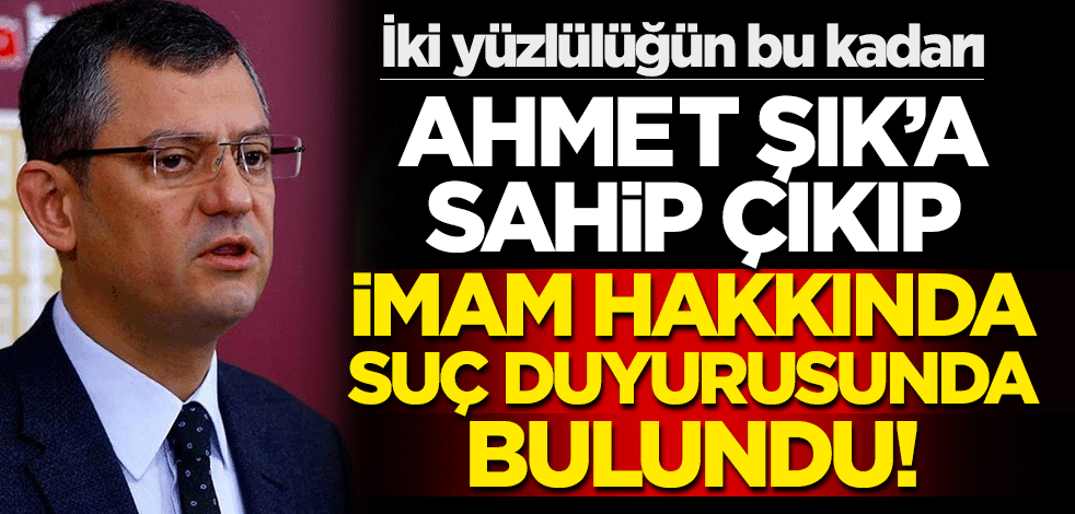 Özgür Özel Ahmet Şık'a sahip çıkıp İmam hakkında suç duyurusunda bulundu