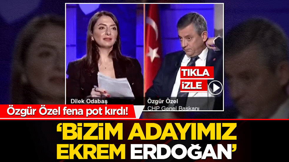 Özgür Özel fena pot kırdı! ‘Bizim adayımız Ekrem Erdoğan’