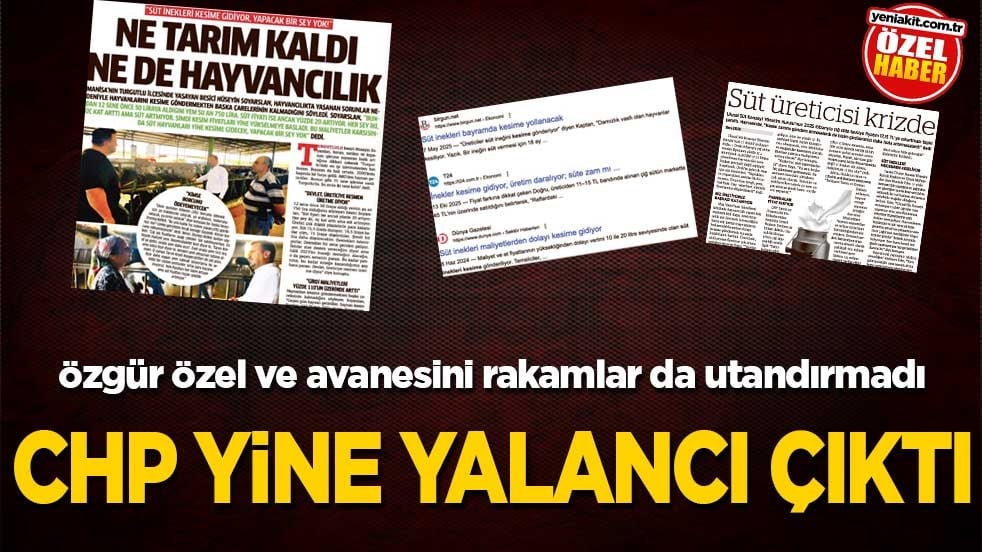 Özgür Özel ve avanesini rakamlar da utandırmadı! CHP yine yalancı çıktı