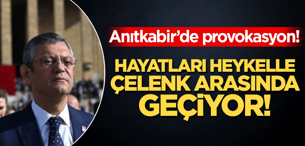 Özgür Özel'den Anıtkabir'de İsmet İnönü provokasyonu! Hayatları heykelle çelenk arasında geçiyor