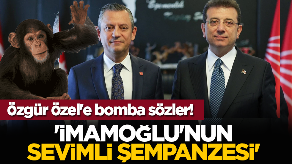  Özgür Özel'e bomba sözler! 'İmamoğlu'nun sevimli şempanzesi'