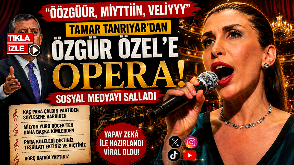 Özgür Özel’e opera karışımı bir şarkı ! Tamar Tanrıyar seslendirdi: Öözgüüür, Miyttiiin, Veliyyy