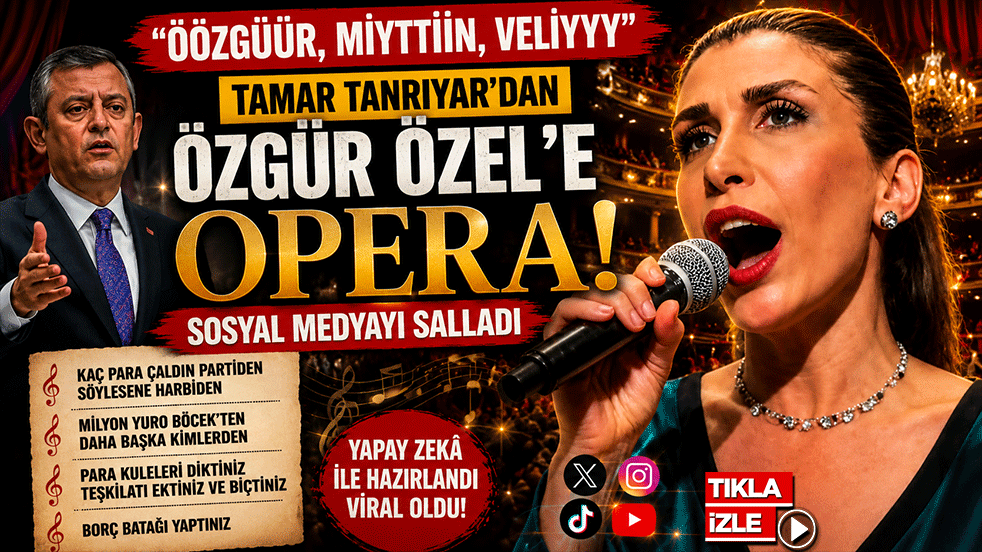 Özgür Özel’e opera karışımı bir şarkı ! Tamar Tanrıyar seslendirdi: Öözgüüür, Miyttiiin, Veliyyy
