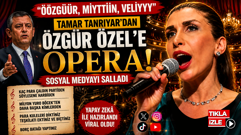 Özgür Özel’e opera karışımı bir şarkı ! Tamar Tanrıyar seslendirdi: Öözgüüür, Miyttiiin, Veliyyy