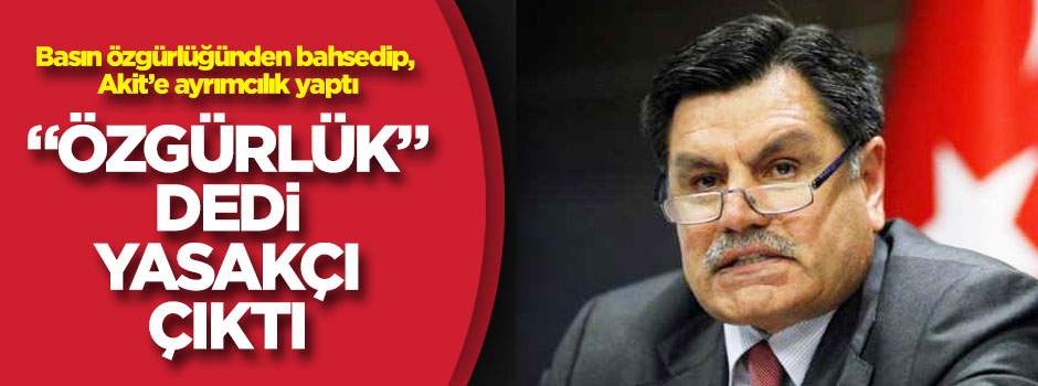 ‘Özgürlük’ dedi yasakçı çıktı