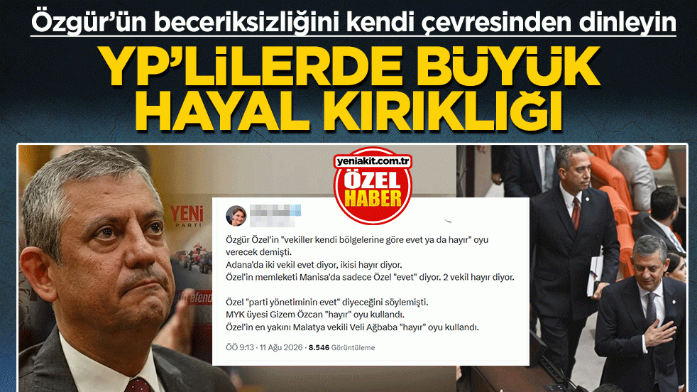Özgür’ün beceriksizliğini kendi çevresinden dinleyin! YP’lilerde büyük hayal kırıklığı