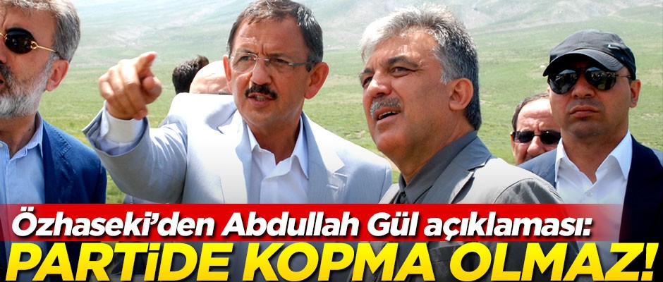 Özhaseki: Abdullah Gül ile birlikte AK Parti’de kopuş olmaz!