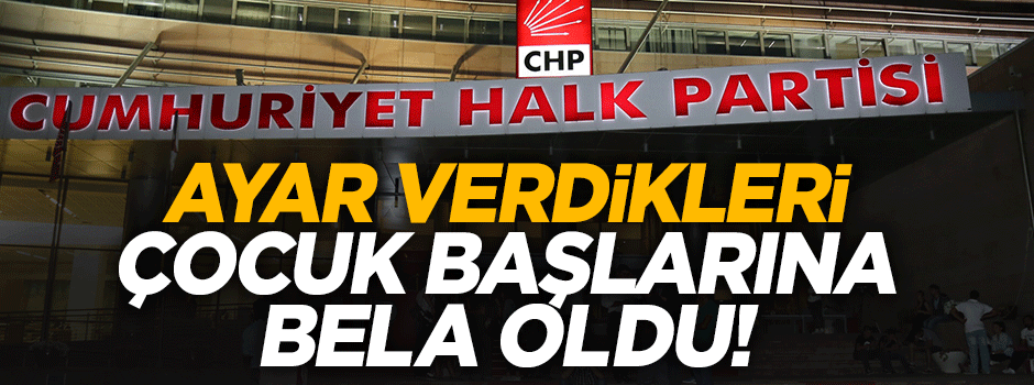 Özhaseki: CHP'nin ayar verdiği çocuk başlarına bela oldu