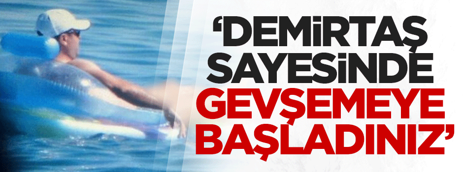 Özışık: Demirtaş sayesinde gevşemeye başladınız