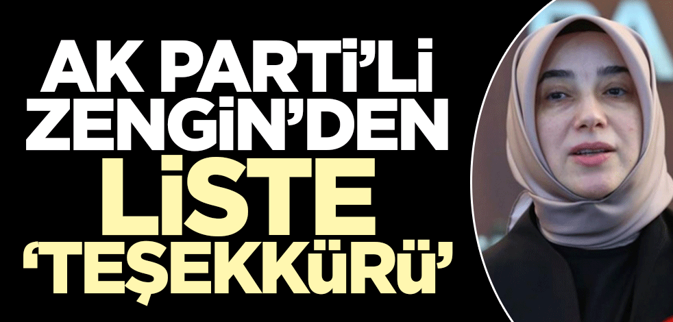 Özlem Zengin'den 'teşekkür' mesajı!