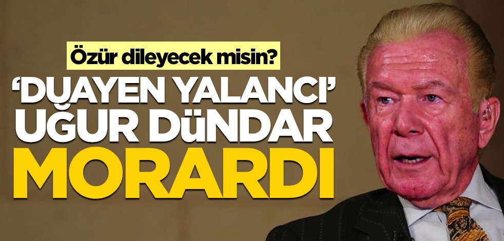 Özür dileyecek misin? ‘Duayen yalancı’ Uğur Dündar morardı