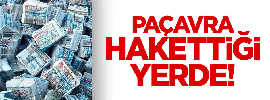 Paçavra Sözcü kağıt hurdacısının geçim kaynağı