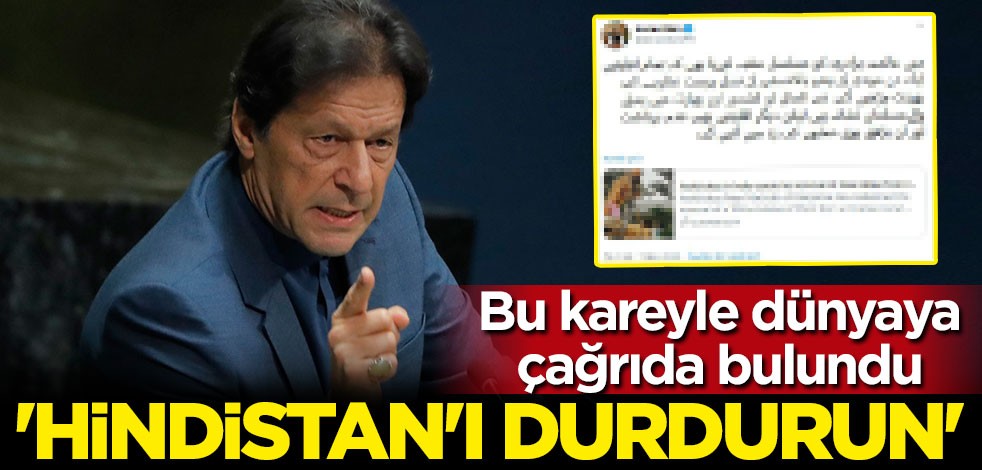Pakistan Başbakanı İmran Han'dan uluslararası topluma çağrı: Hindistan'ı durdurun
