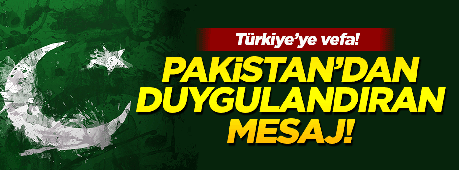 Pakistan Cumhurbaşkanı: 'Türkiye hep yanımızda oldu'