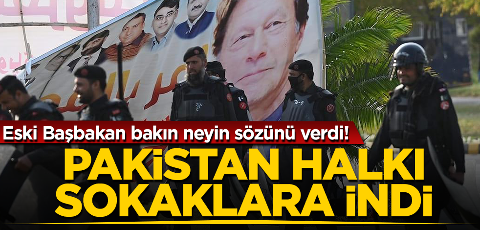 Pakistan sokakları hareketlendi! Halk seçim kararı alınana kadar destek verecek!