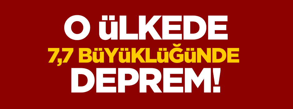 Pakistan'da 7,7 büyüklüğünde deprem