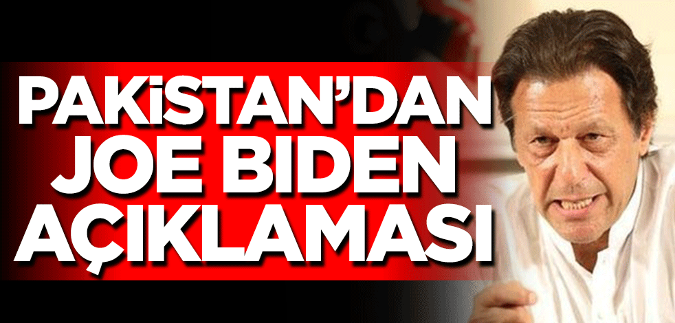 Pakistan’dan Biden açıklaması