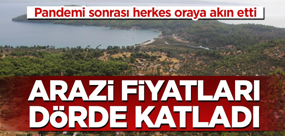 Pandemiden sonra herkes oraya akın etti! Arazi fiyatları dörde katladı...