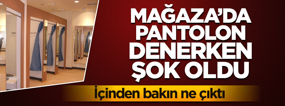 Pantolonun içinden yarasa çıktı