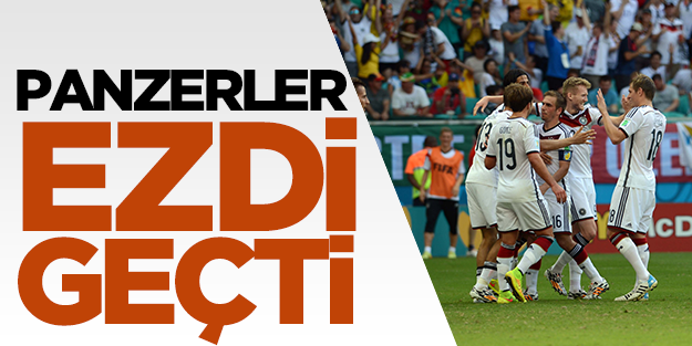 Panzerler Portekiz'i ezdi geçti