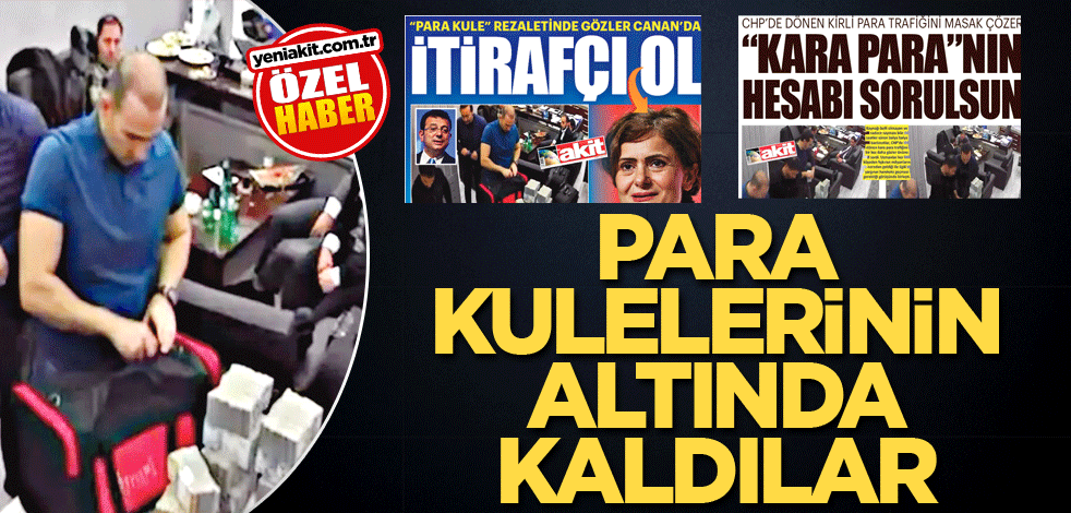 Para kulelerinin altında kaldılar