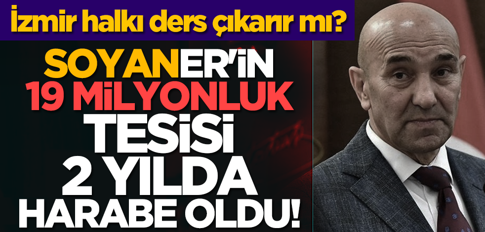 Paralar yine çöpe gitti! Soyer'in 19 milyonluk tesisi 2 yılda harabe oldu!