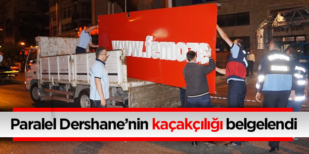 Paralel Dershane'nin tabelasının kaçak olduğu belgelendi