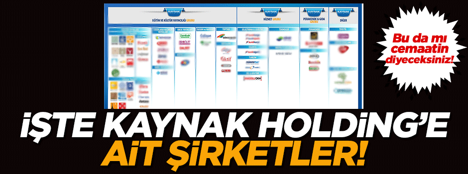 Paralel 'Kaynak'a ait şirketler
