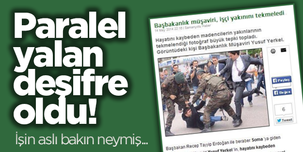 Paralel medyadan 'işçi yakınına tekme' yalanı