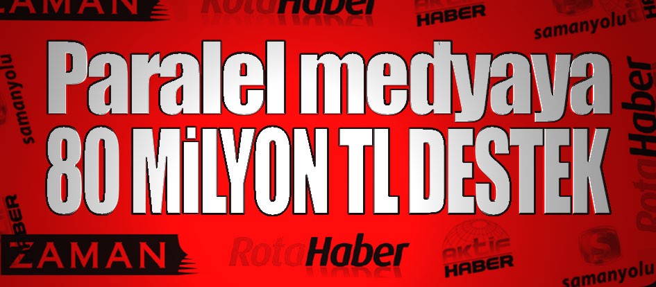 Paralel medyaya 80 milyon tl destek